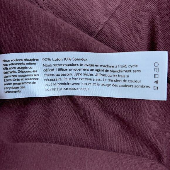 Eileen Fisher Womens Size S Stretch Jersey Knit Dress Round Neck Rust USA Made - Picture 14 of 15